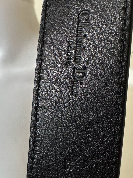 Rare Christian Dior Leopard Print Fur Gambler Dice Charm Belt main image 7